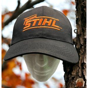 Team STIHL Hat Cap Snap Back Black STIHL Outfitters Apparel Chainsaws Tools
